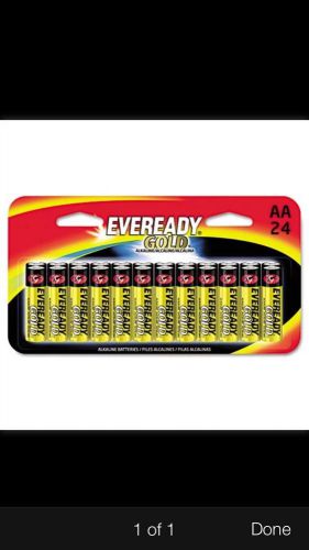 Eveready Gold Alkaline Batteries, AA, 24 Batteries/Pack, PK - EVEA91BP24HT