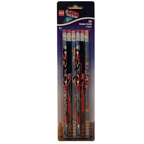 The lego movie 6 pack of wooden pencils - no 2 - wyldstyle emmet lord business for sale
