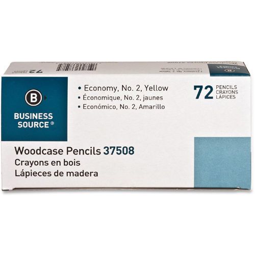 Business Source Woodcase Pencil - #2 Pencil Grade - Yellow Barrel - (bsn37508)
