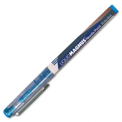 Skilcraft Metal Clip Rollerball Pen - Blue Ink - 12 / Pack (NSN5068497)
