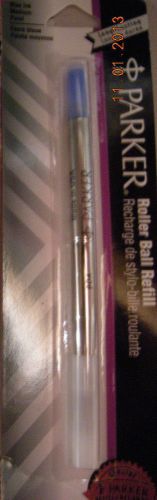 SET OF 4 Parker Rollerball Pen Refill, Medium Point, Blue Ink