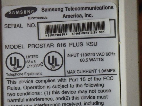 Samsung Prostar 816 16 Button LCD Display