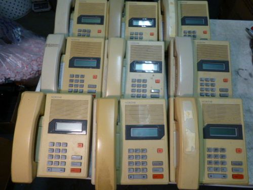 LOT OF 9 -  Nortel Norstar Telephones Ash M7100 7100 - Discolored