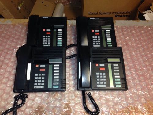 LOT OF 10 NORTEL NORSTAR MERIDIAN M7208 7208 BLACK PHONE NT8B30 Lot Of 4 Phones!