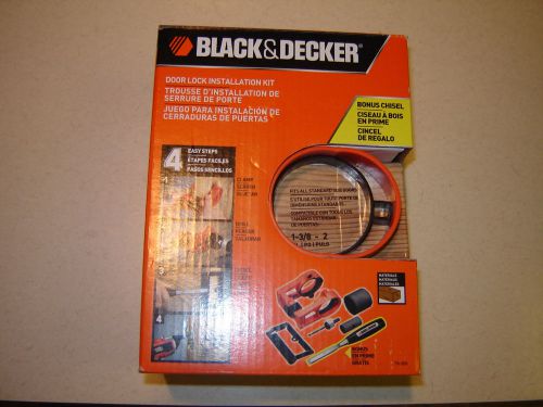 Black &amp; decker door lock installation kit