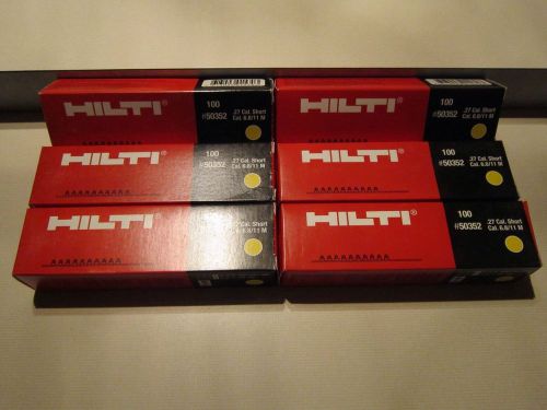 New hilti 50352 .27 cal. short cal. 6.8/11 m 600 pcs yellow booster shot for sale