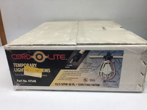 Cord-O-Lite Construction String Lights, Yellow, 50ft NEW!!!