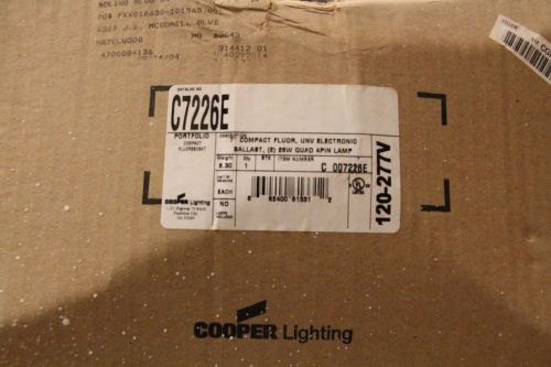 Cooper 7&#034; compact flourescent can light frames 2- 25 watt 4 pin cfl lamps