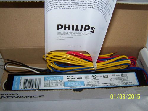 PHILIPS ADVANCE ICN-2S40-N Electronic Ballast,T12 Lamps,120/277V