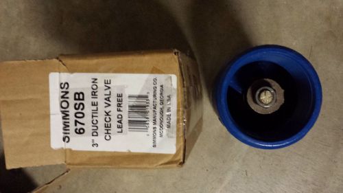 3&#034; DUCTILE IRON CHECK VALVE SIMMONS