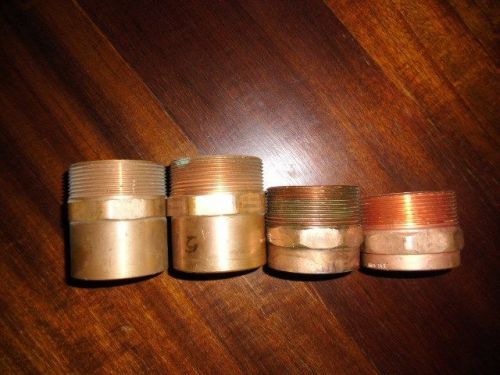 2&#034; copper male adapter  (4 pcs) for sale