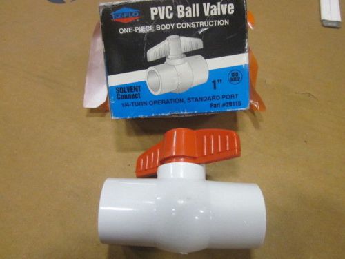 1 EZ-FLO 1&#034; PVC BALL VALVE ONE-PIECE BODY CONSTRUCTION 20115 NEW