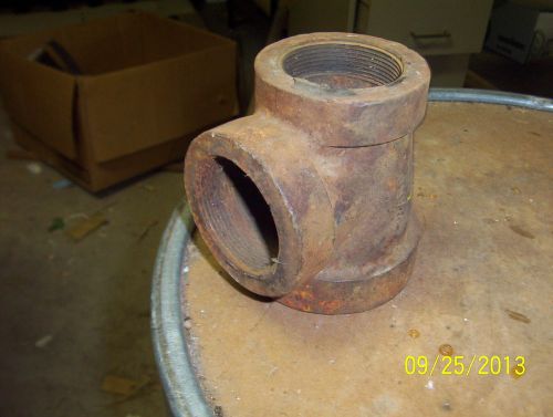 CAST IRON PIPE FITTINGS/2 1/2&#034; x 2 &#034; x 2 &#034; reducing tee