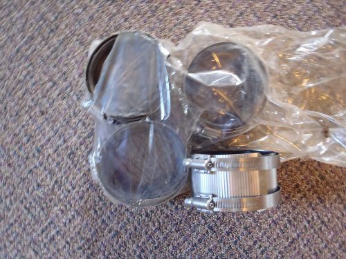 4 new 3&#034; pipe clamp fitting  c-564 cast iron-plastic sbcci b-70 for sale