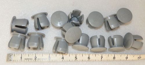 1&#034; pipe cap QTY: 15  Kee Klamp 77-6 gray plastic  unused (N2)