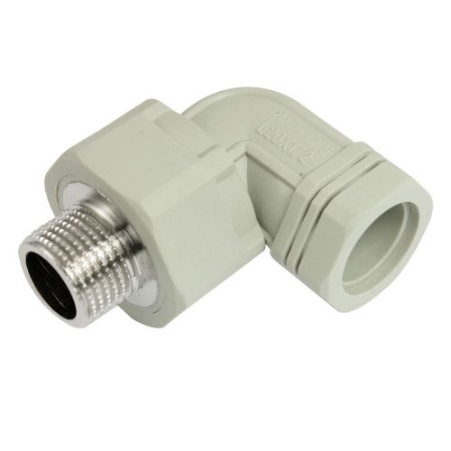 Pt 1/2&#034; male thread 20mm slip pp-r 90 degree elbow connector pipe fitting for sale