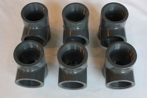 Spears pvc pipe tee sch 80  2&#034;npt female  lot of (6) for sale