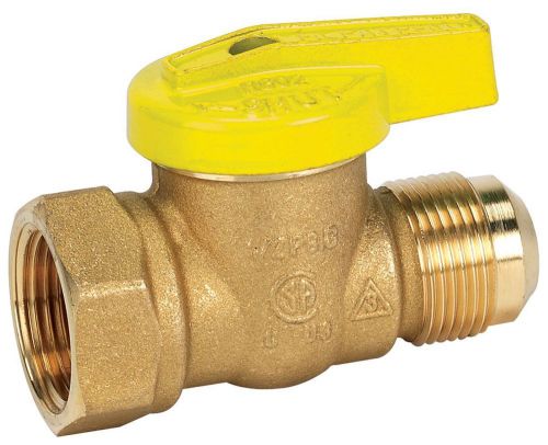 Homewerks vgv-1lh-r3b premium gas ball valve, female thread x flare, brass, for sale