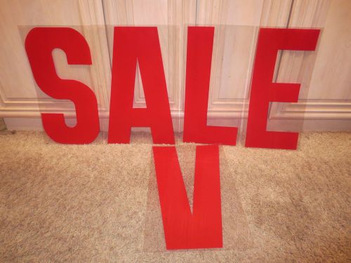 2 NEW Sets of 18&#034; SALE or SAVE Plastic Flex Flashing Arrow Marquee Sign LETTERS