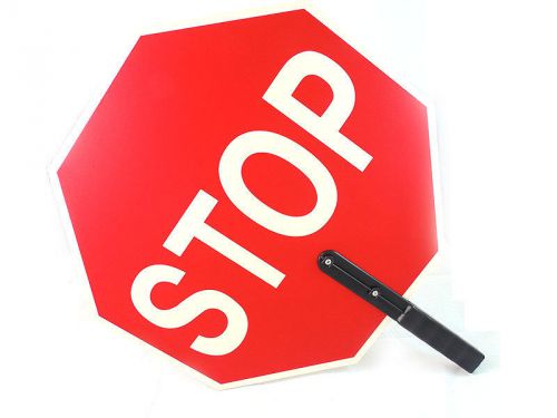 Stop/slow sign hand held paddle sign plastic -brand new for sale