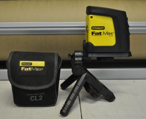 Stanley fat max 77-153 cl2 self leveling cross line laser level w/ tripod for sale