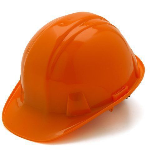 New pyramex orange cap style 4 point snap lock suspension hard hat for sale