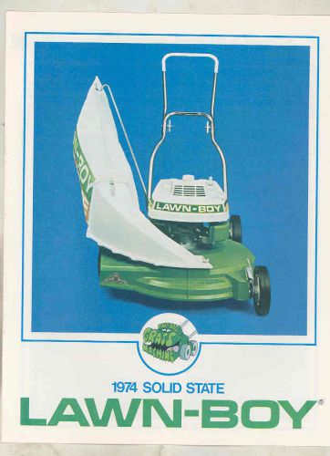 1974 lawn boy lawn mower brochure mx9240 for sale