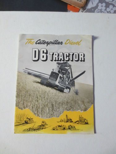 Vintage Caterpillar Diesel D6 Tractor Magazine