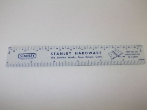 Stanley Hardware, Door Hinge Measurement and 6&#034; Ruler, RARE Stanley Collectible