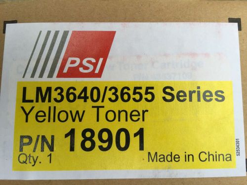 New In Box PSI Yellow Toner Cartridge LM3640/3655 Digital Envelope Press 18901