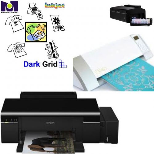 Print and Cut Bundle Package Epson L800 + Silhouette Cameo + 50 Pk Dark Transfer