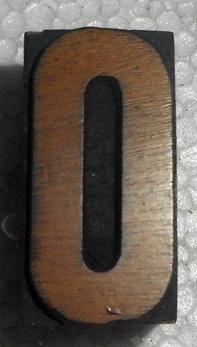 Vintage Letterpress&#034;O&#034;Letter Wood Type Printers Block typography Collection.B610