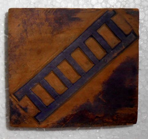 Vintage letterpress wooden block good for study printing  bamboo siri m599 for sale