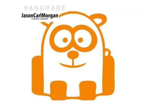 JCM® Iron On Applique Decal, Panda Neon Orange