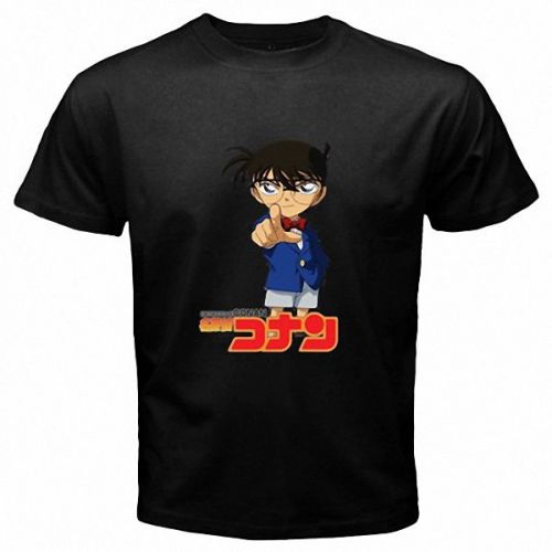 New detective conan mens black t-shirt size s, m, l, xl, xxl, xxxl for sale