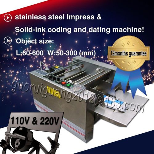 with counter,impress and solid ink printer machine for printing code,date