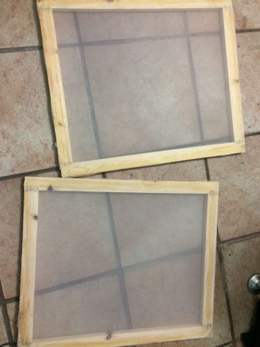 2 Wood silk screen frames