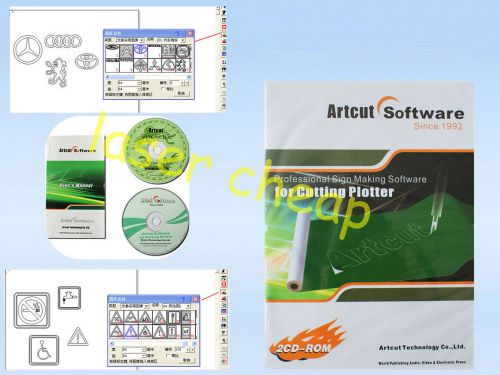 ARTCUT 2009 Sign Making Software 9 Languages For Vinyl Cutting Cutter Plotter