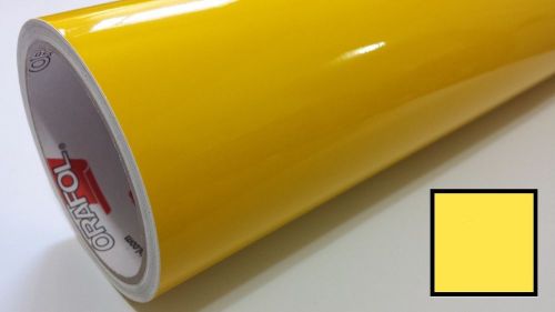 Yellow clear transparent vinyl tint wrap decal overlay craft &amp; cut 24&#034; car light for sale
