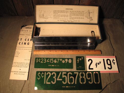OLD COUNTRY STORE PRICE STENCILS ANTIQUE NUMBERS
