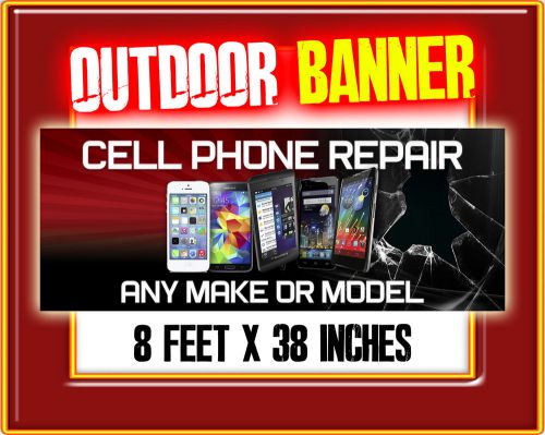 CELL PHONE REPAIR Banner Poster Sign iphone galaxy blackberry neon alternative