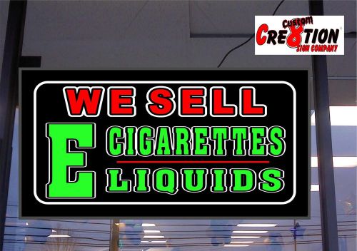 20&#034; x 36&#034; LED Light box Sign - We Sell E Cigarettes - liquids  Smoke Shop signs