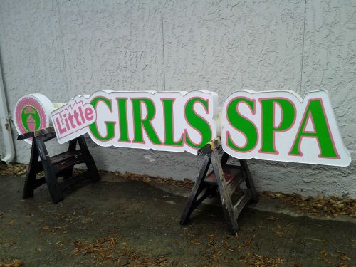 Storefront channel letter GIRL&#039;S SPA sign
