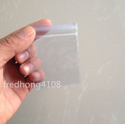 50pcs 6x8cm ziplock pvc plastic package bags coins beads jewelry 4.9mil for sale