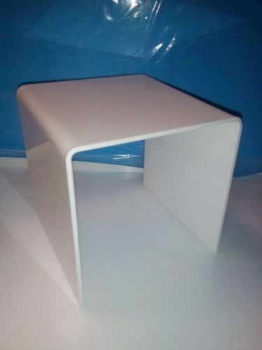 ACRYLIC DISPLAY STAND / RISER WHITE IN COLOR 5 X 5 X 5 DURABLE COLORFUL ACRYLIC