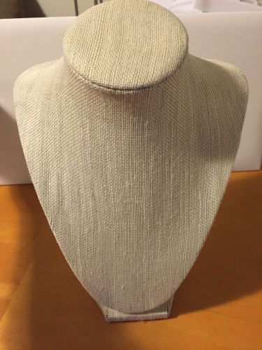 Linen Necklace Bust Jewelry Display