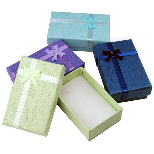 12pcs 5*8cm assorted jewelry gift boxes for necklace pendant jewelry display for sale