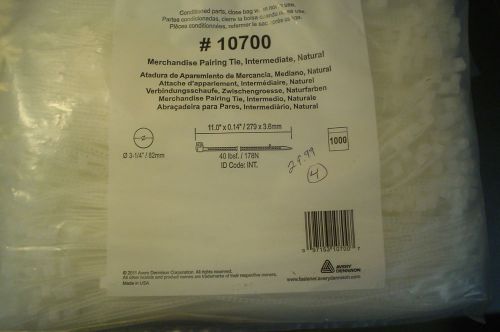 1000 ct bag merchandise pairing tie intermediate natural # 10700  11&#034; x 0.14&#034;