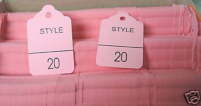 (1,000) 1 3/4&#034; x 1 1/8&#034; ~ # 5 Merchandise Tags~ Size 20