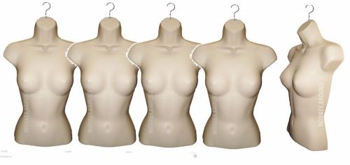 Lot 5 Nude Female Mannequin Women Display Torso Dress Half Form Clothing New S-M